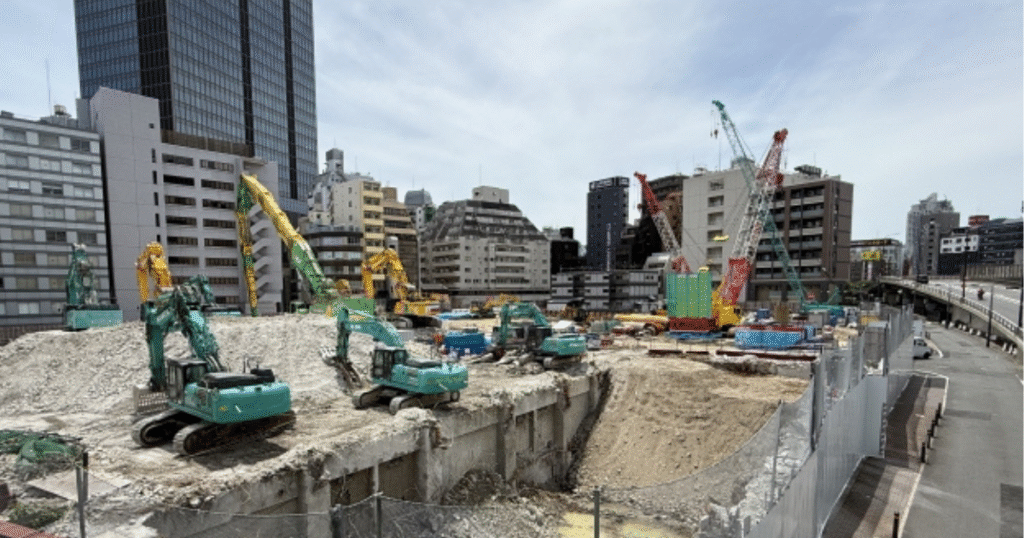 建設業の工事現場