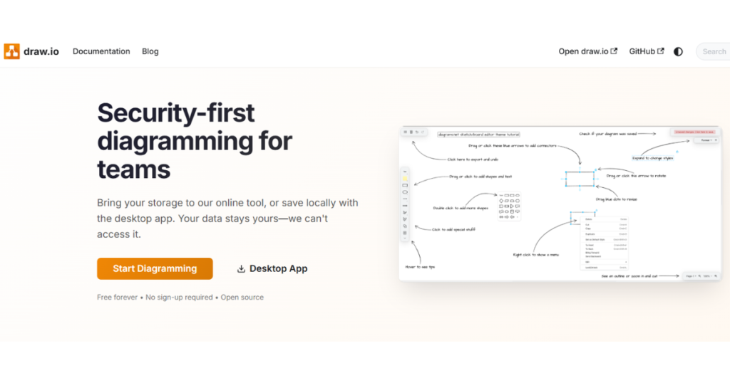 diagrams.net（draw.io）トップページ
